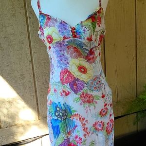 Anthropologie Flowery Summer Maxi Dress (2) Small